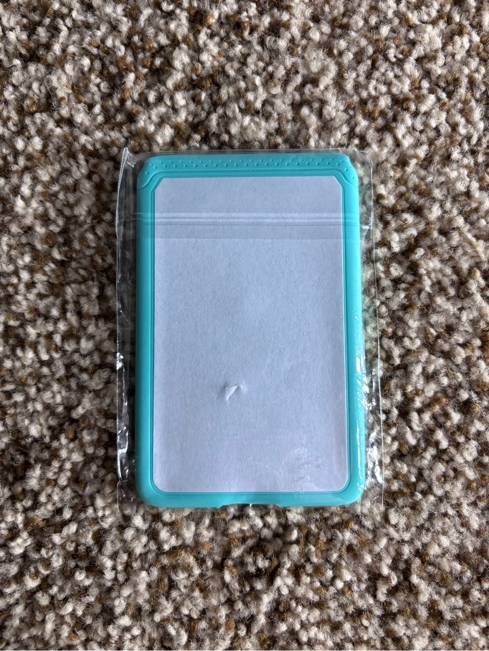 Teal Silicone Card Holder - Stick-On Phone Wallet